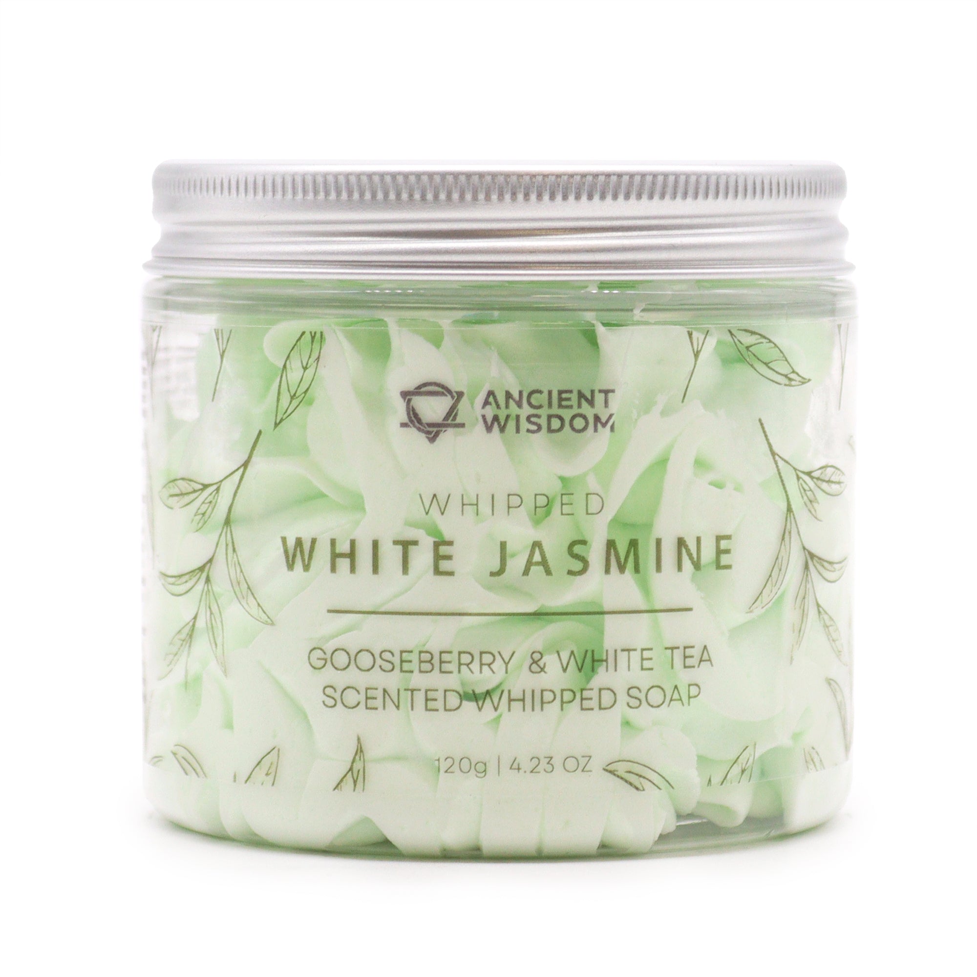 Gooseberry & White Tea Whipped Soap 120g  Exquisite White Jasmine