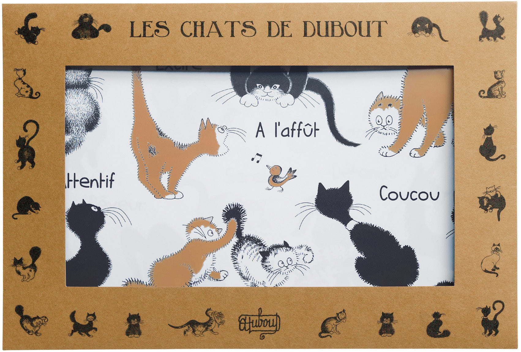 Lot de 2 sets de table Dubout Attitudes Noir/roux 30 x 45