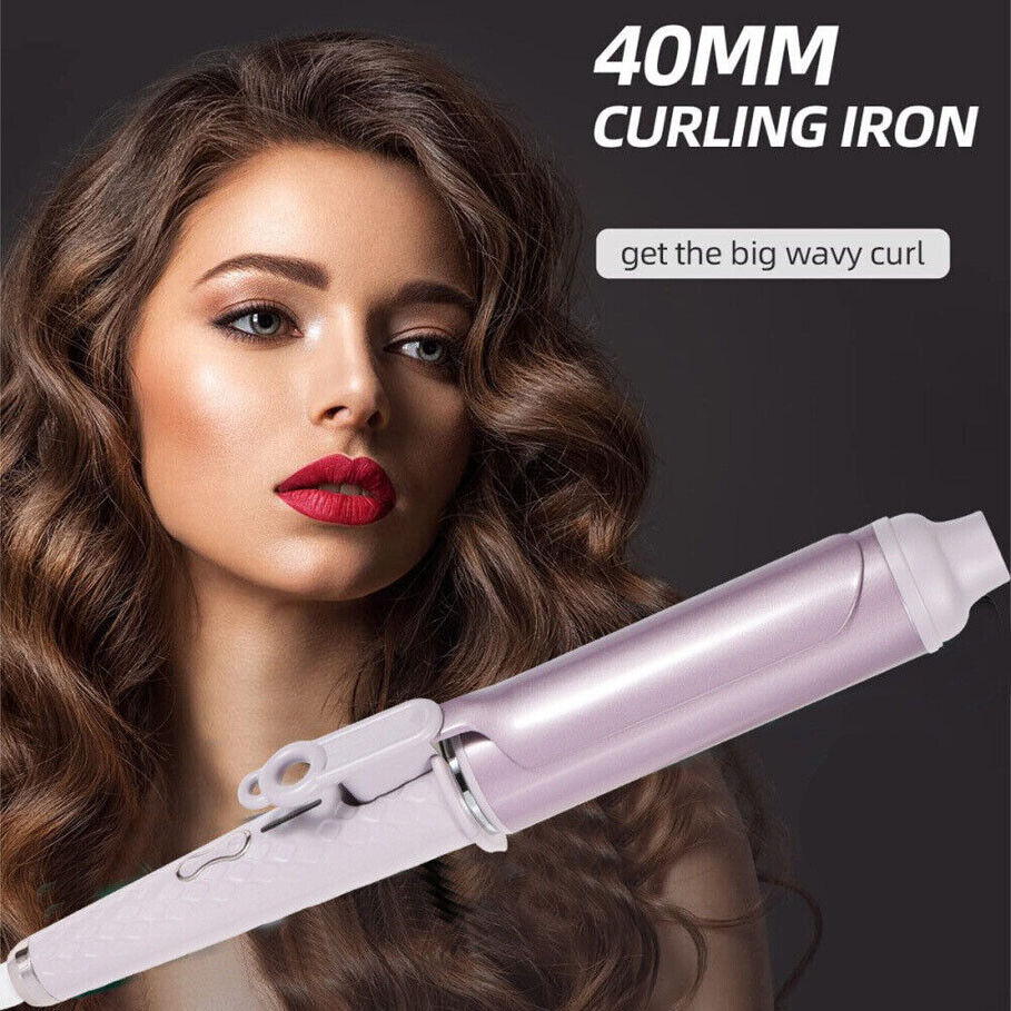 40mm Curling Wand Curling Tongs Big Barrel Curling Iron Professional Hair Curler - Flora finesses beauty