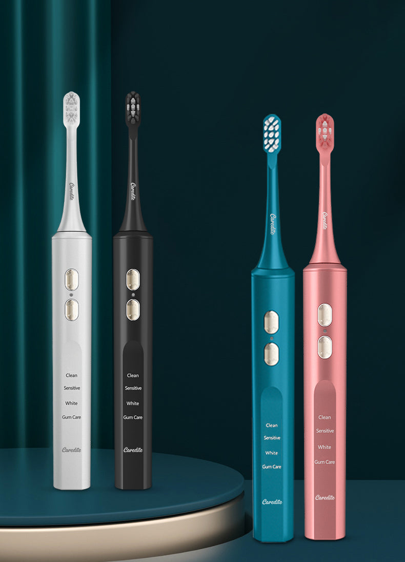 Caredite Travel Toothbrush with UV Case | 4 Modes, Long Battery Life - Flora finesses beauty