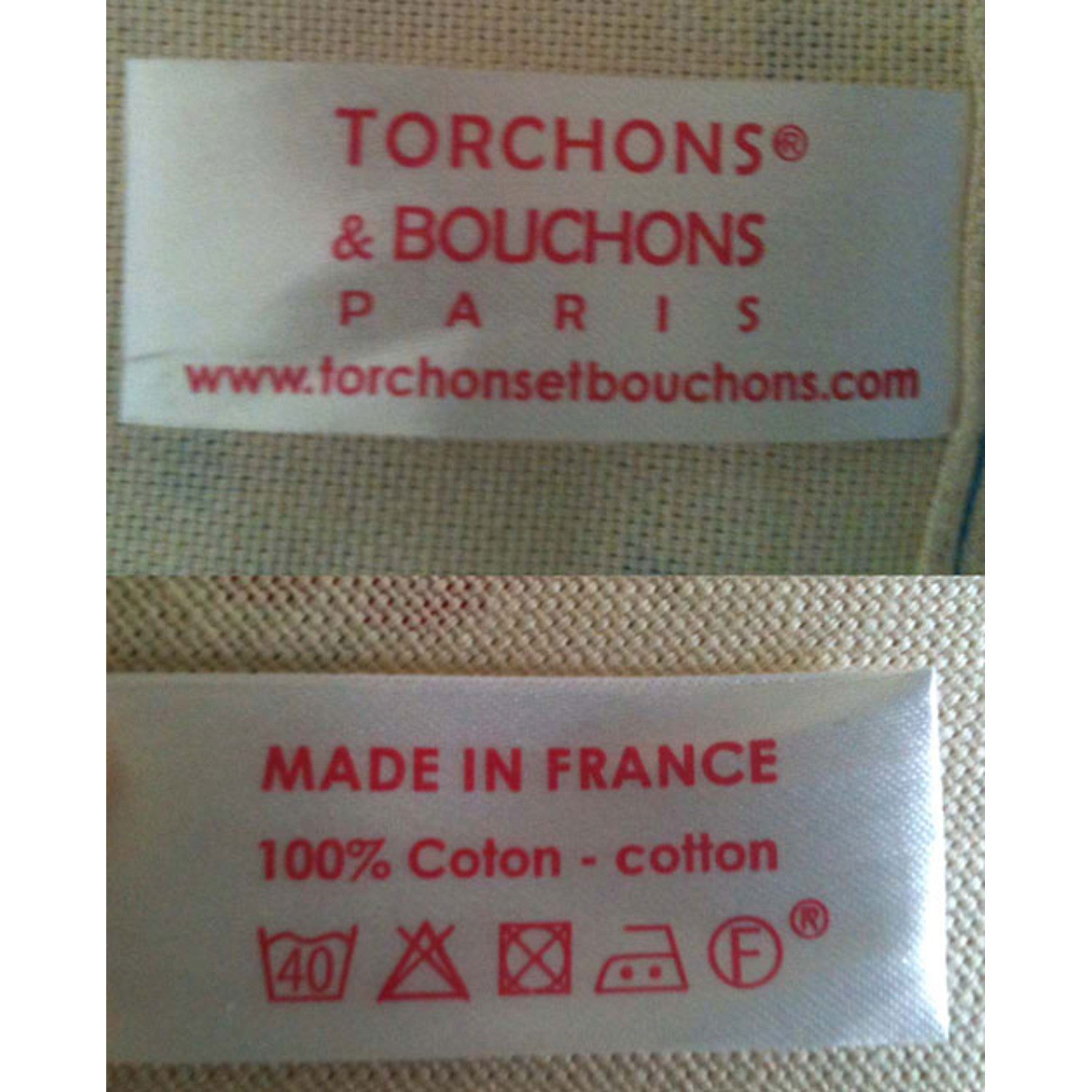 Torchon Carte Fromages Ecru 72 X 48