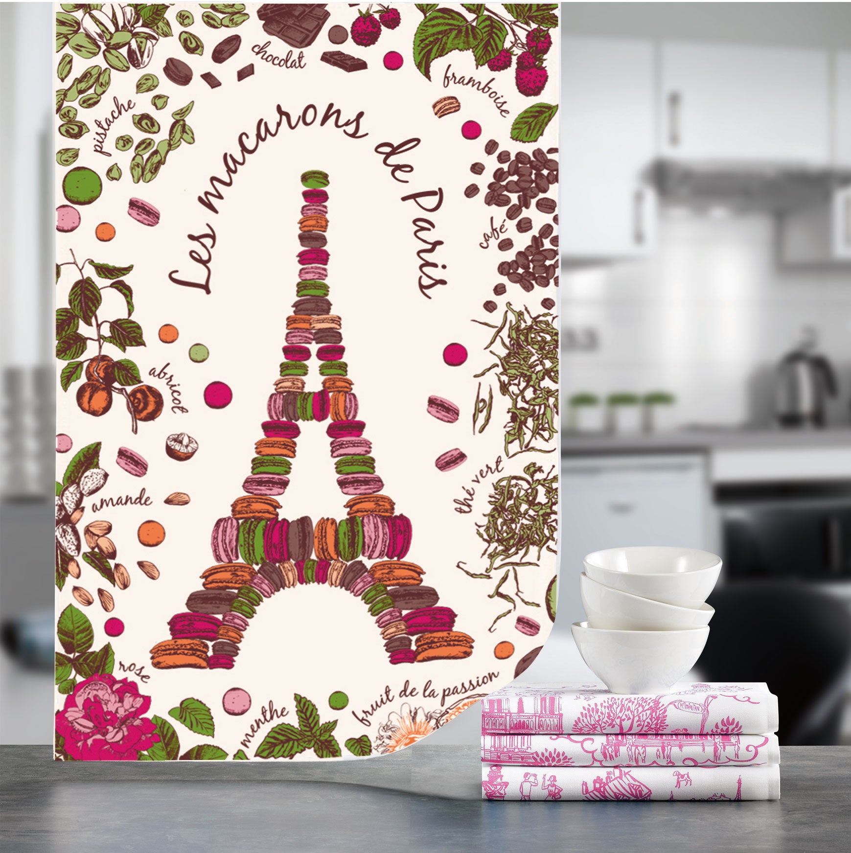 Torchon Macarons de Paris Ecru 72 X 48