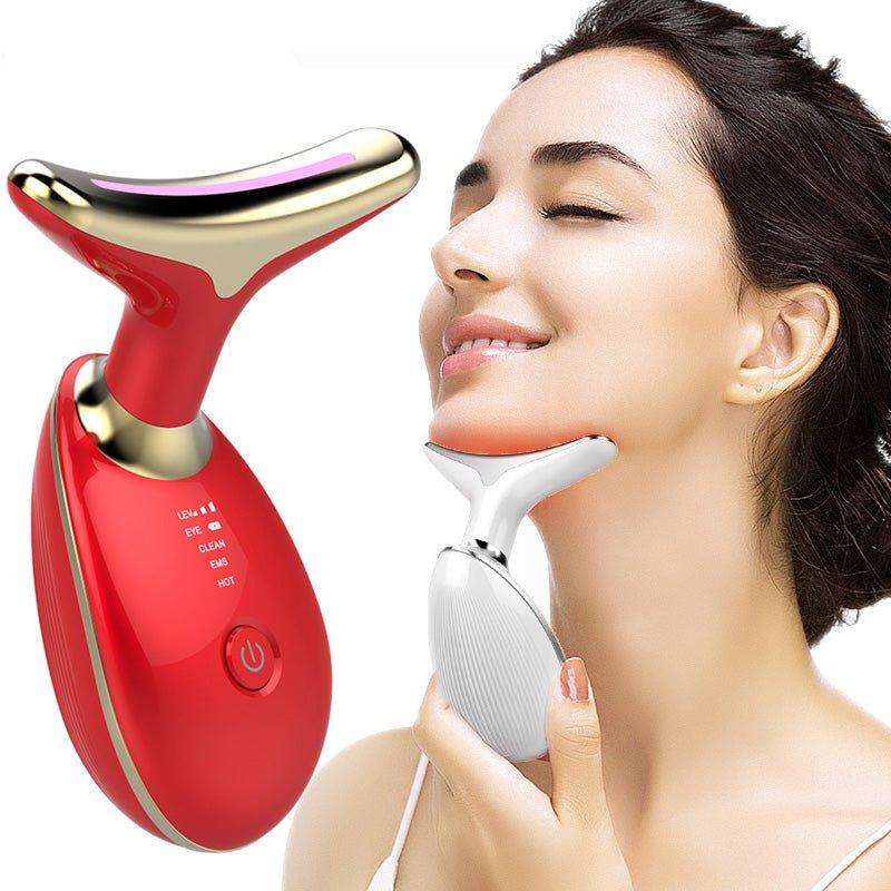 EMS Thermal Neck Lifting And Wrinkle Remover Device - Flora Finesses BeautyFlora Finesses BeautyFlora Finesses BeautyEMS Thermal Neck Lifting And Wrinkle Remover Device